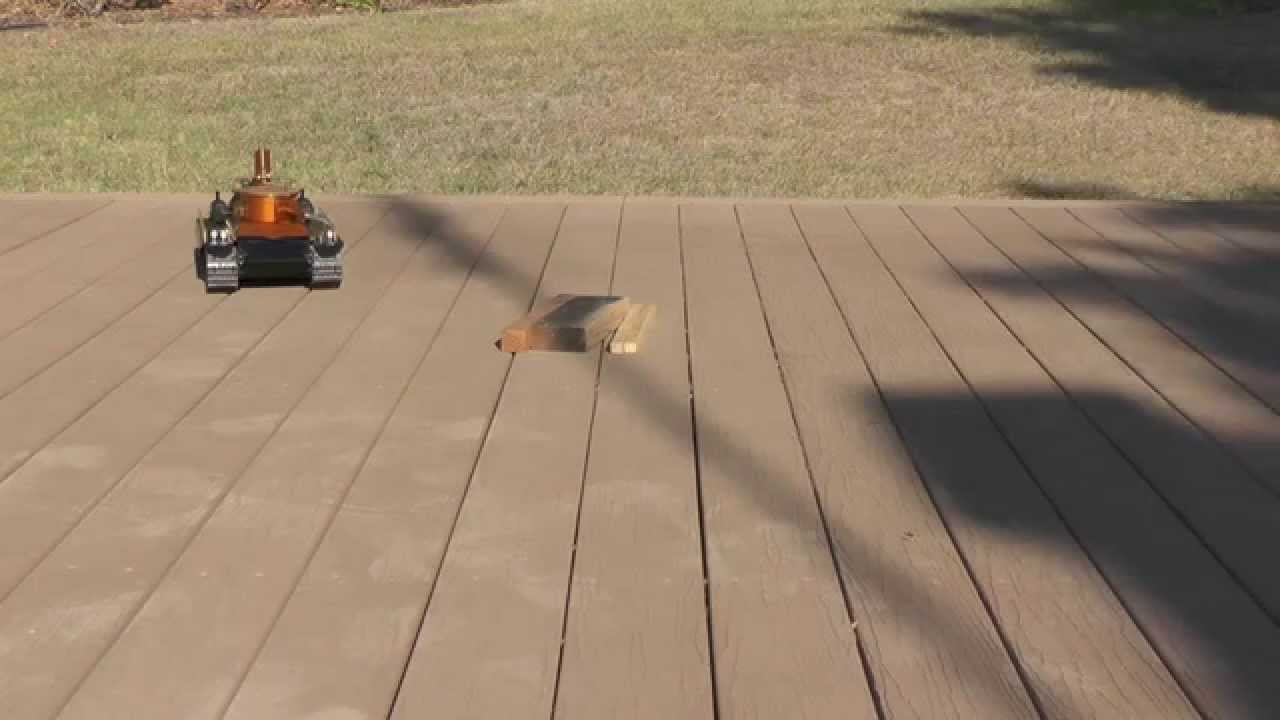 r/c steam turret tank demo2