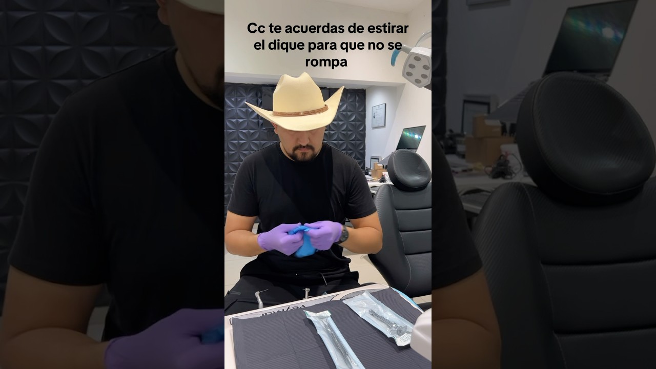 Prepara bien tu dique de hule ☝🏻 #odontologia #dental #dentalhumor