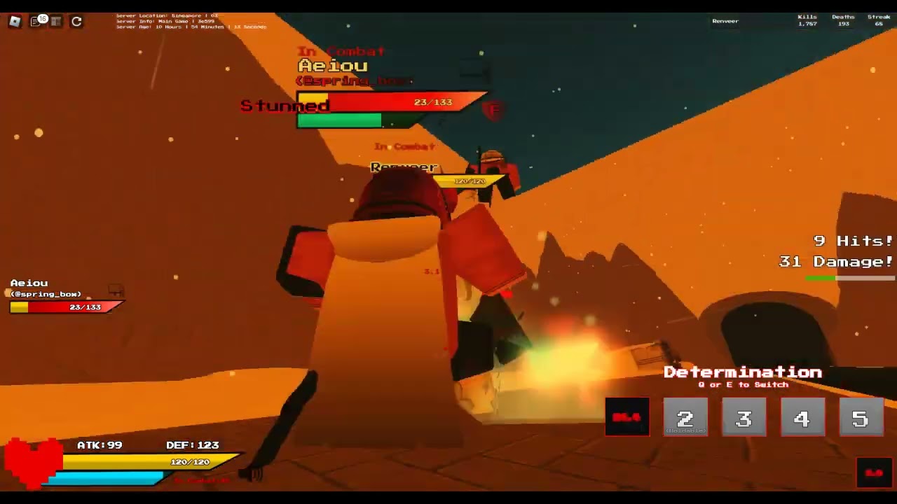 Roblox - Undertale Test Place Reborn - GT Chara vs Jevil (7)