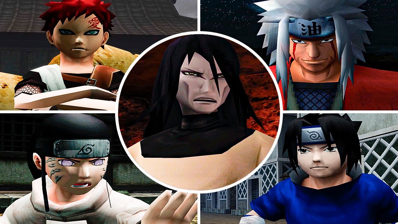 Naruto Uzumaki Chronicles - All Bosses & Ending (4K 60FPS PS2)