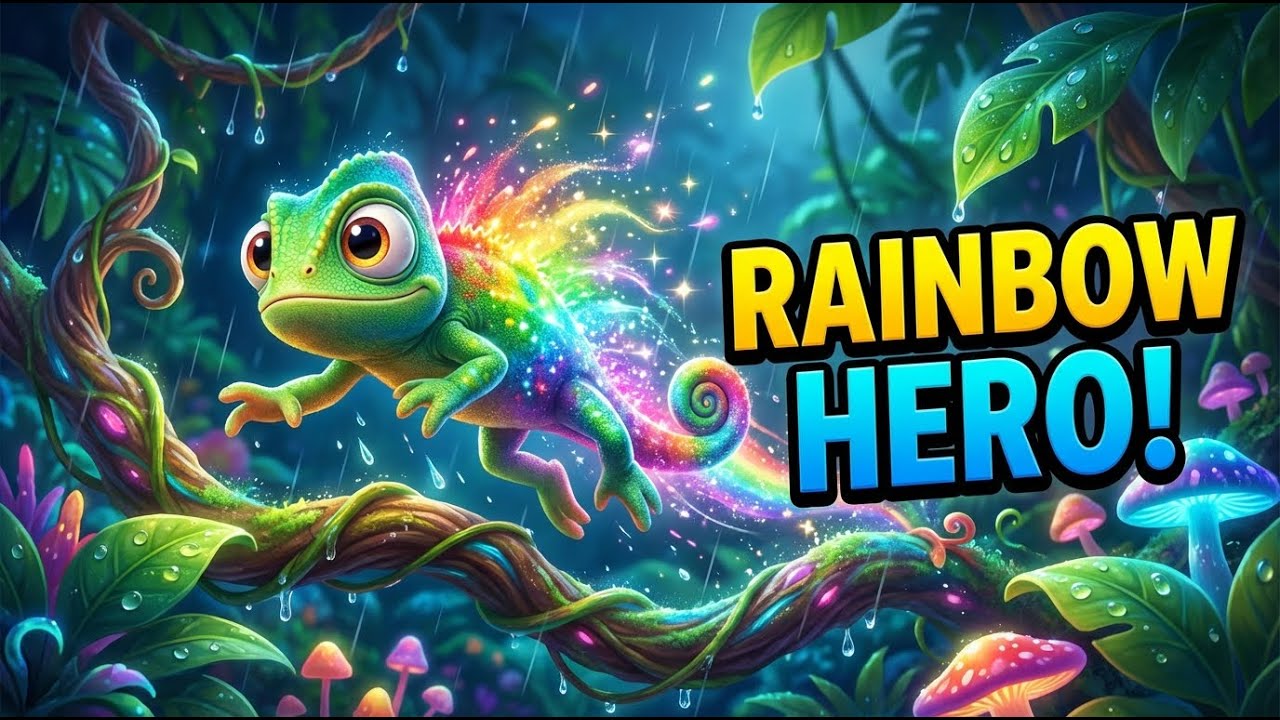Baby Chameleon Learns Colors! 🌈 Animated Adventure Story for Kids