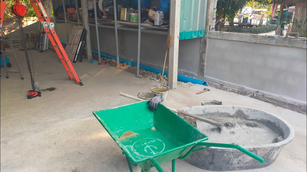 #ทำรางน้ำใกล้เสร็จแล้ว#รีโนเวทรอบบ้าน