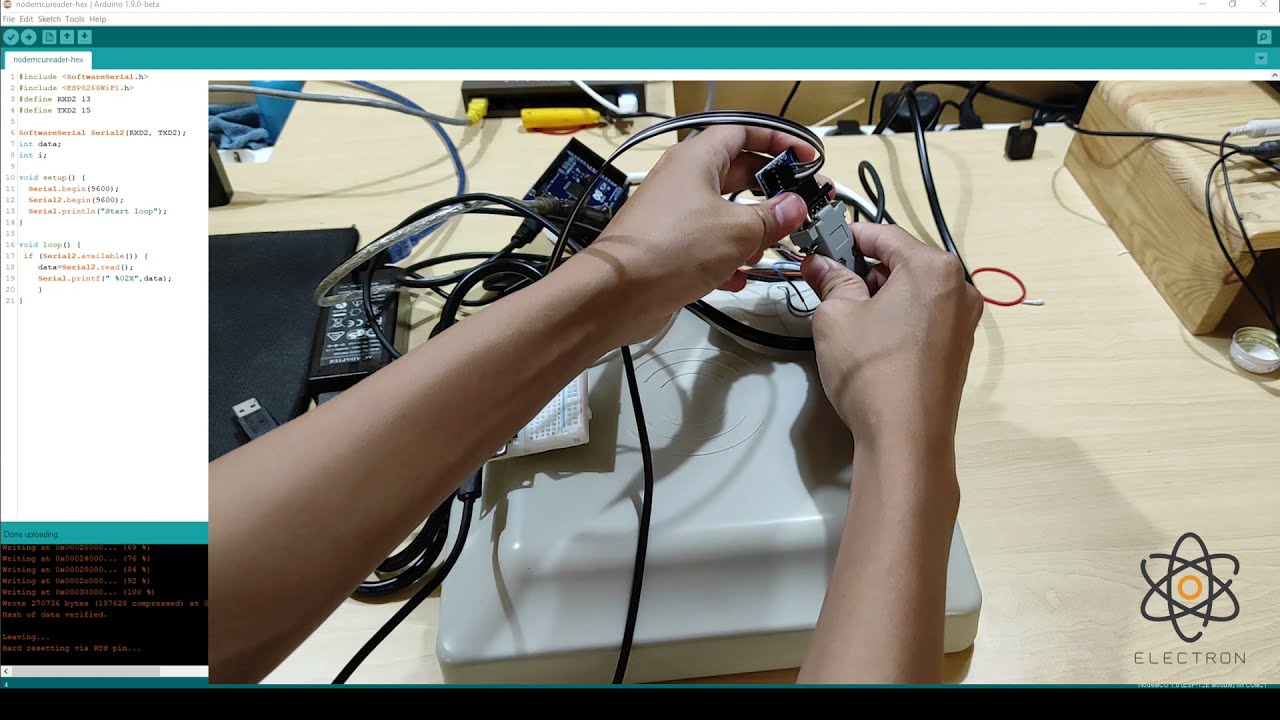 HW-VX6330K Reader Middle Range UHF Test Read By Arduino and Node MCU