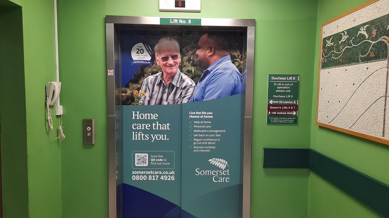 (Never Filmed Before) Noisy Door! 2012 Kone Monospace Lift at Musgrove Park Hospital in Taunton