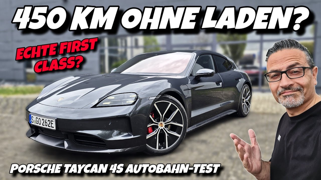 450 km Autobahn ohne Laden? Porsche Taycan 4S HÄRTETEST. #ev #porsche