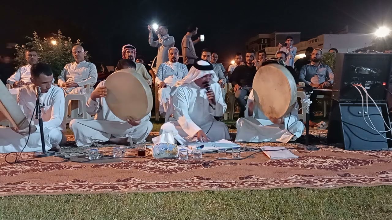 ( المداح الحاج قاسم العاتي ) يوم ارحلو صحت برشد يلحادي عيني سهيره والمرار ابزادي  في مدينة الصكلاوية