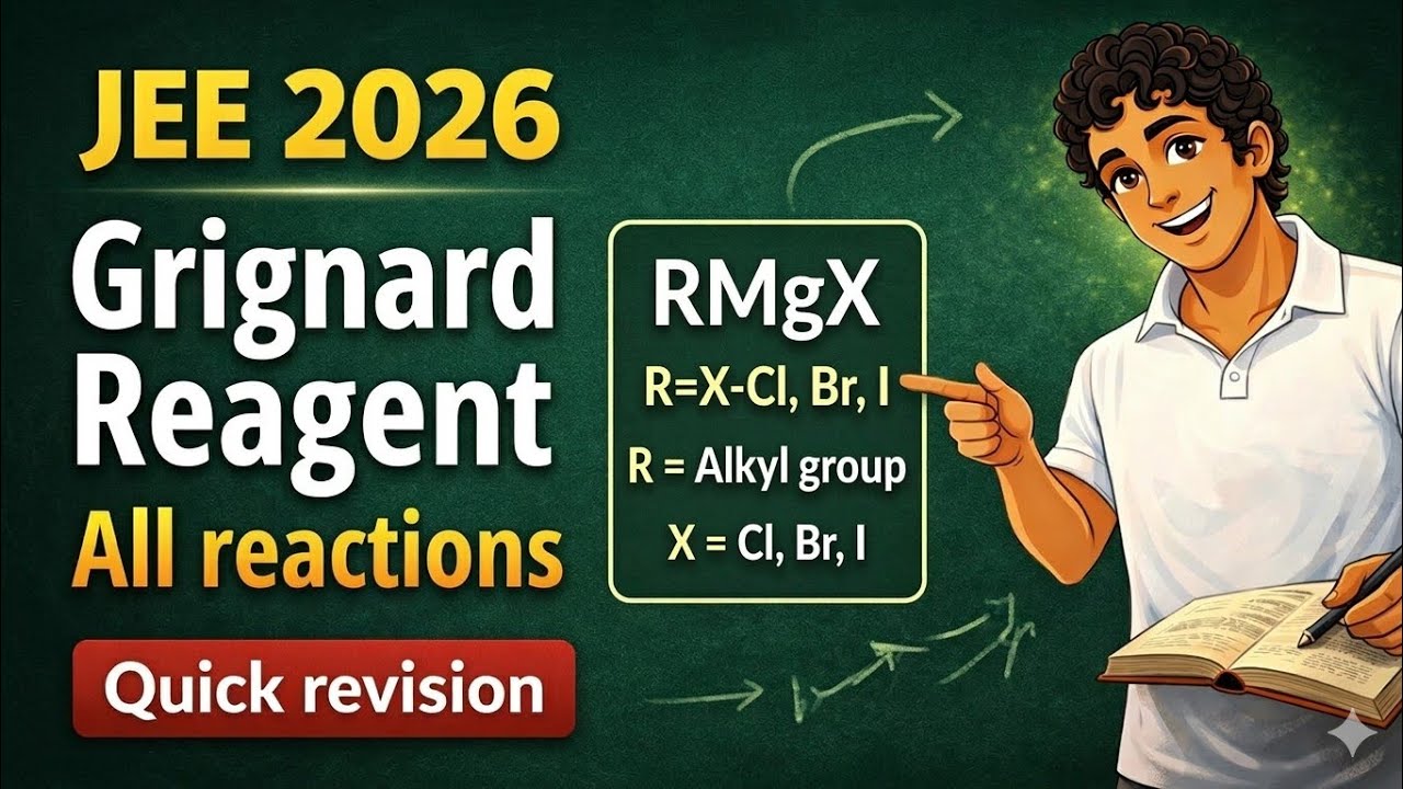 🔥 JEE- Grignard Reagent All Reactions Quick Revison 
