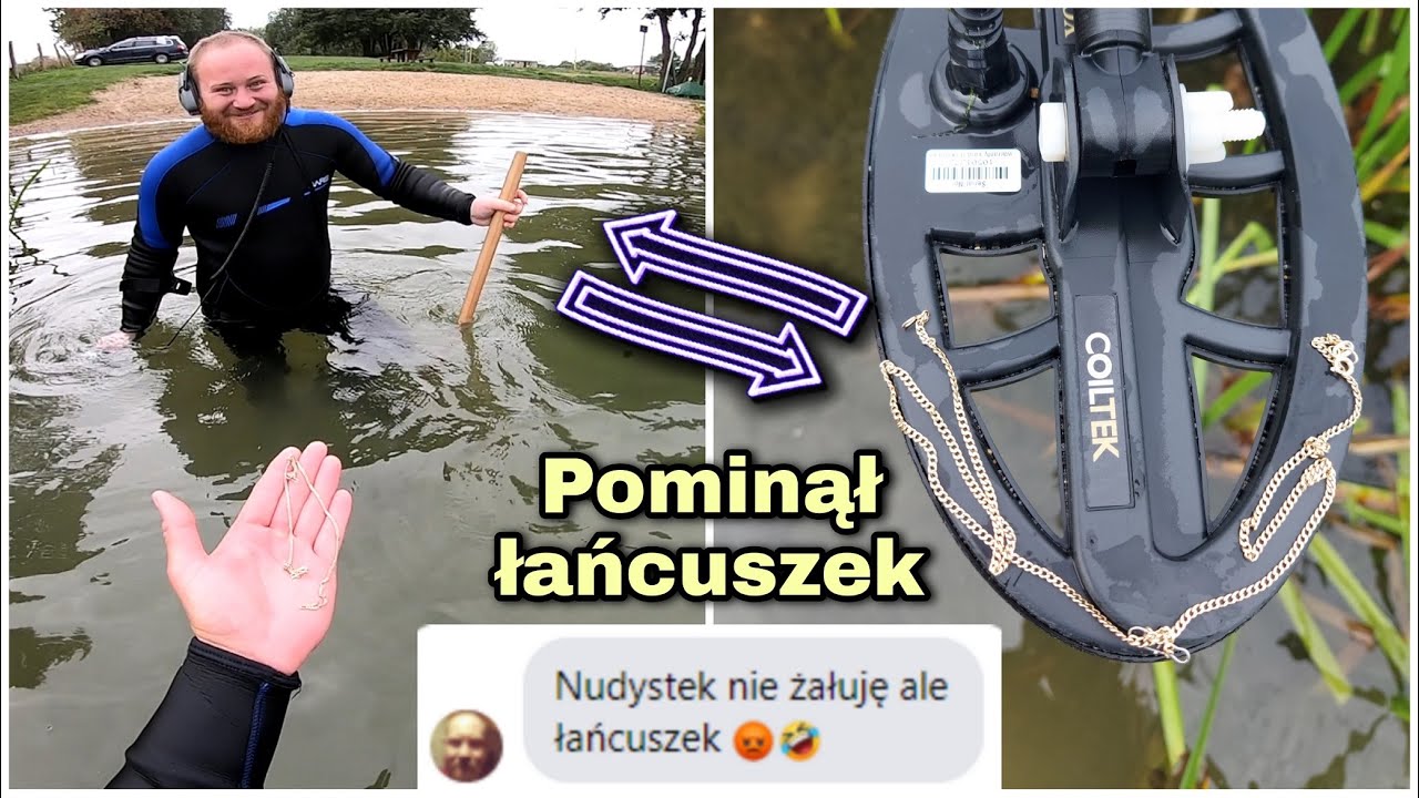 Michał pominął złoto, nudystki i kradzież fantów czyli wodne poszukiwania wykrywaczem metali!
