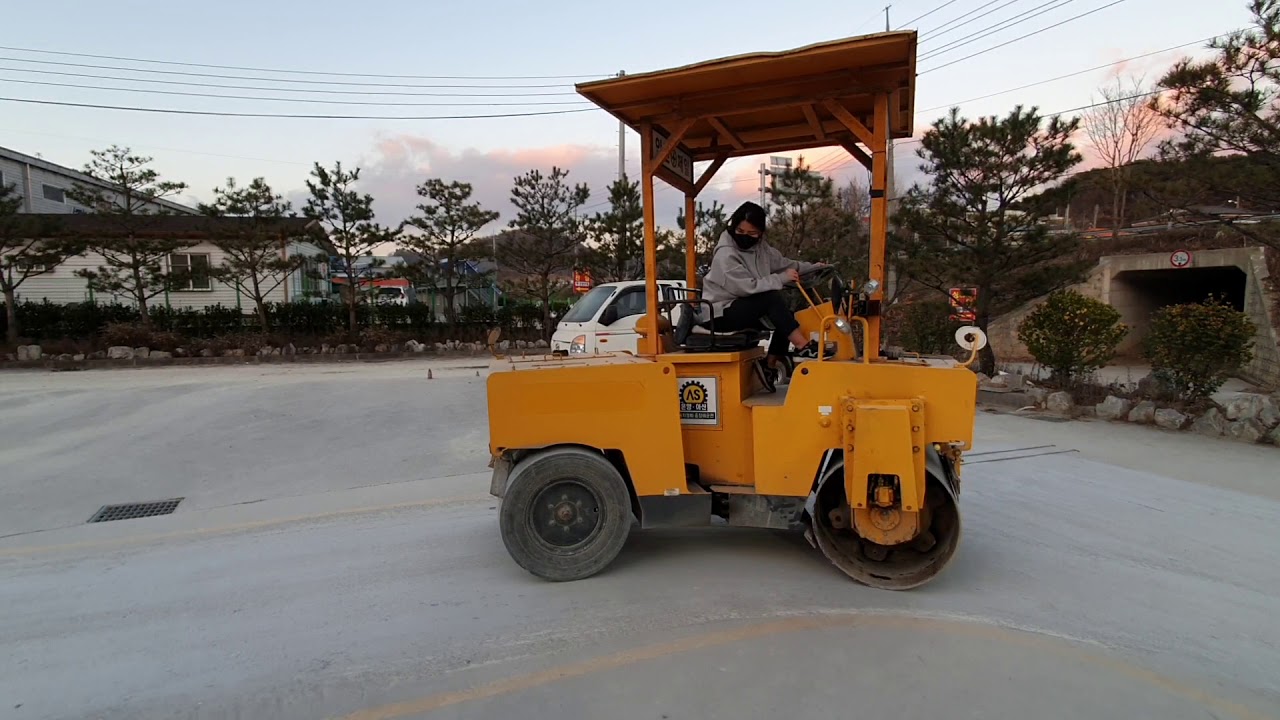 [온양아산중장비학원]여성 실습생 롤러 실기영상
