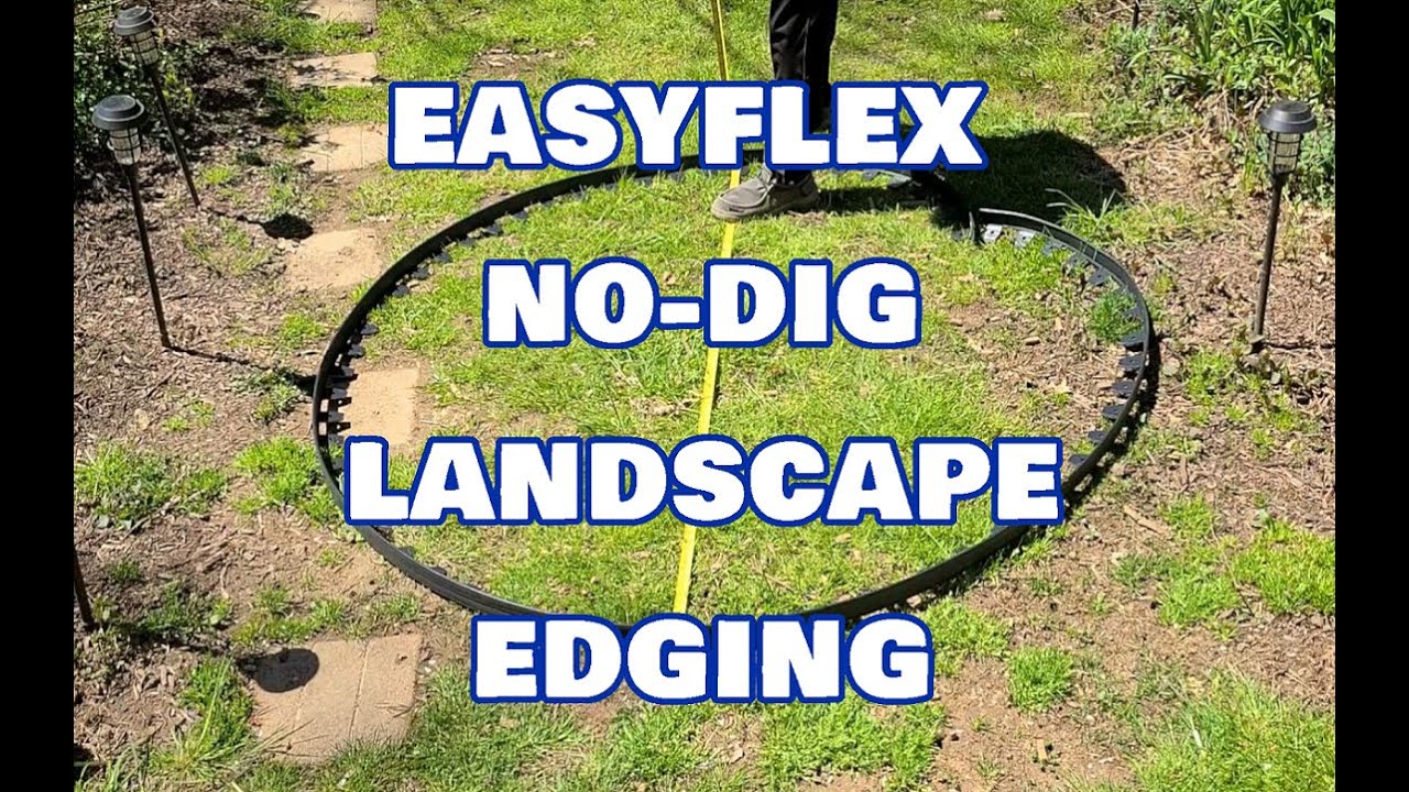 Ландшафтный бордюр EasyFlex No Dig &mdash; готов к использованию сразу после покупки, прост в установке