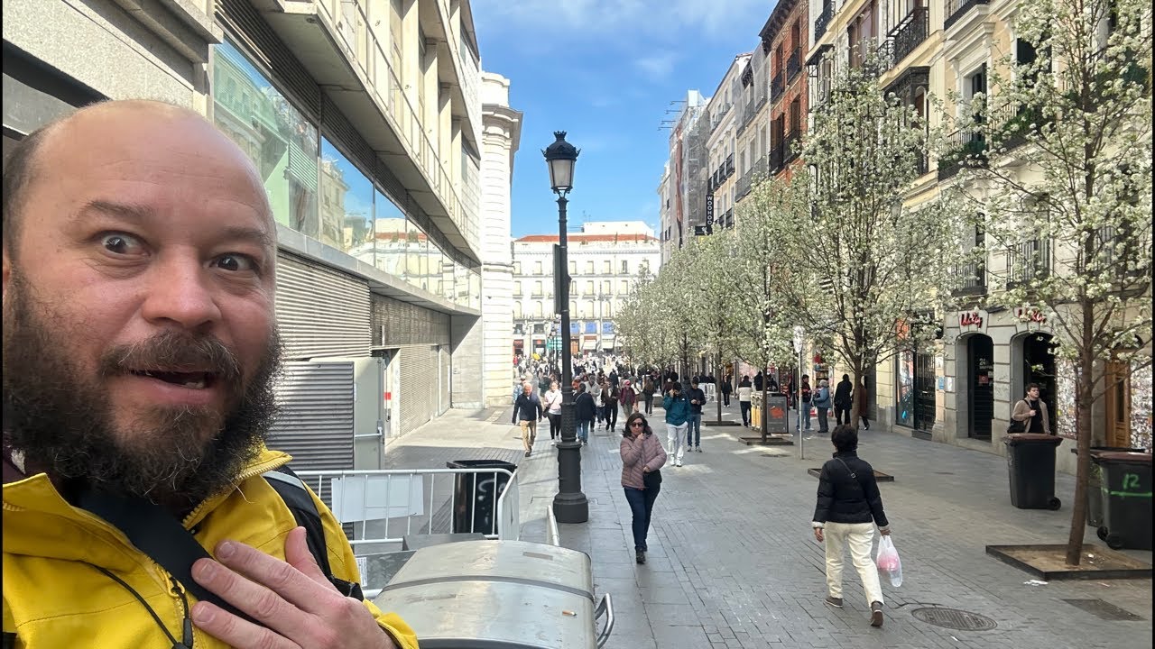 MADRID - CENTRO. Día 166 de una TRANSMISIÓN DIARIA en YOUTUBE Hasta el MILLÓN de SUSCRIPTORES.