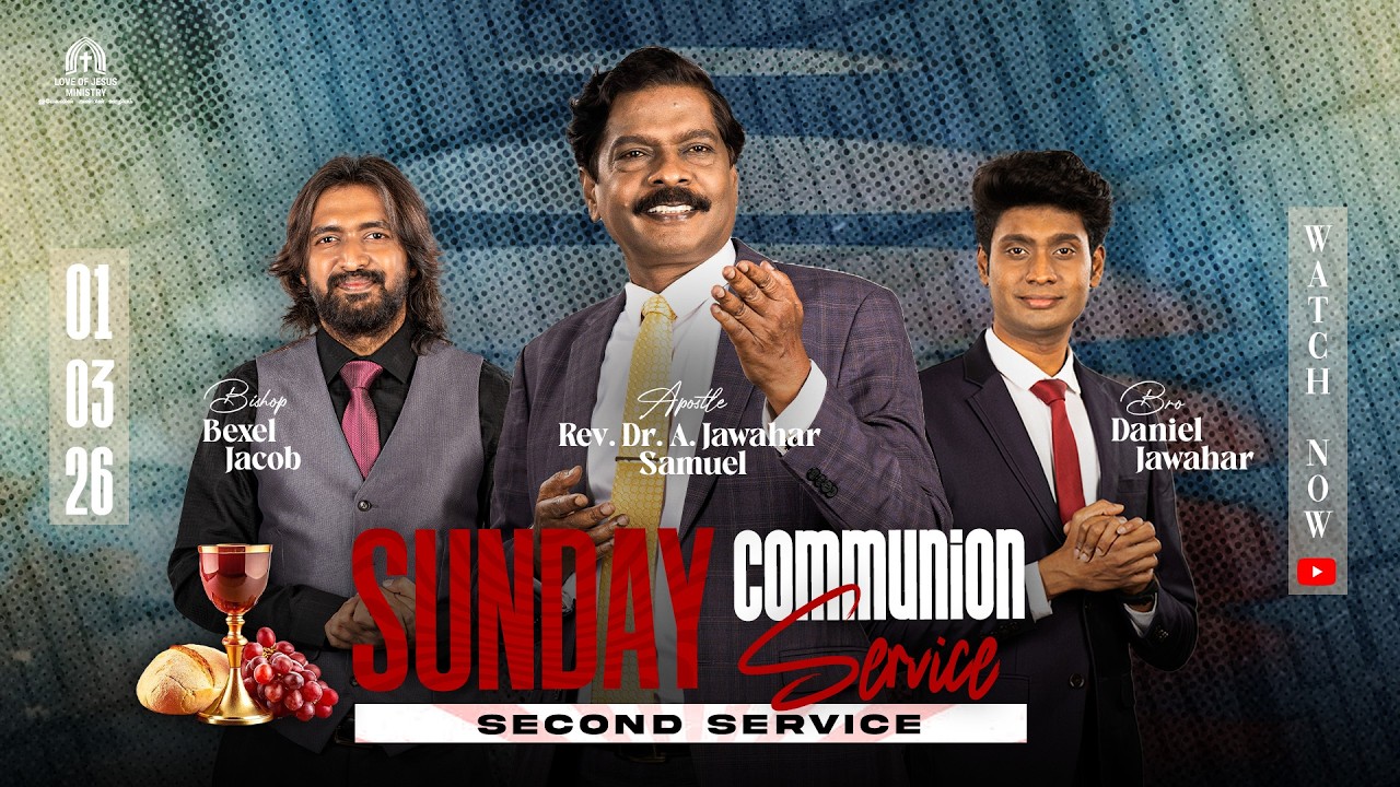 🅛🅘🅥🅔 | SUNDAY WORSHIP SERVICE | 1st MARCH 2026 | 2nd SERVICE | APOSTLE DR A JAWAHAR SAMUEL