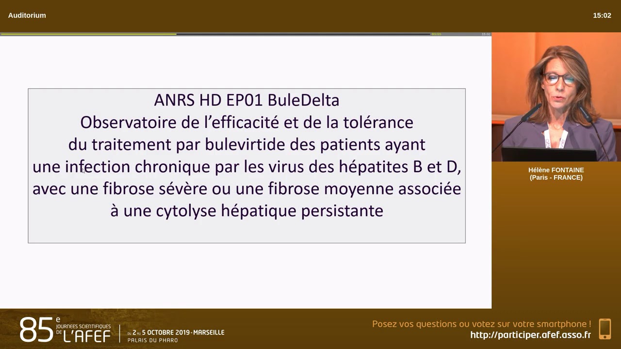 Traitement de l'hépatite delta par Bulevirtide Myrcludex - H. Fontaine