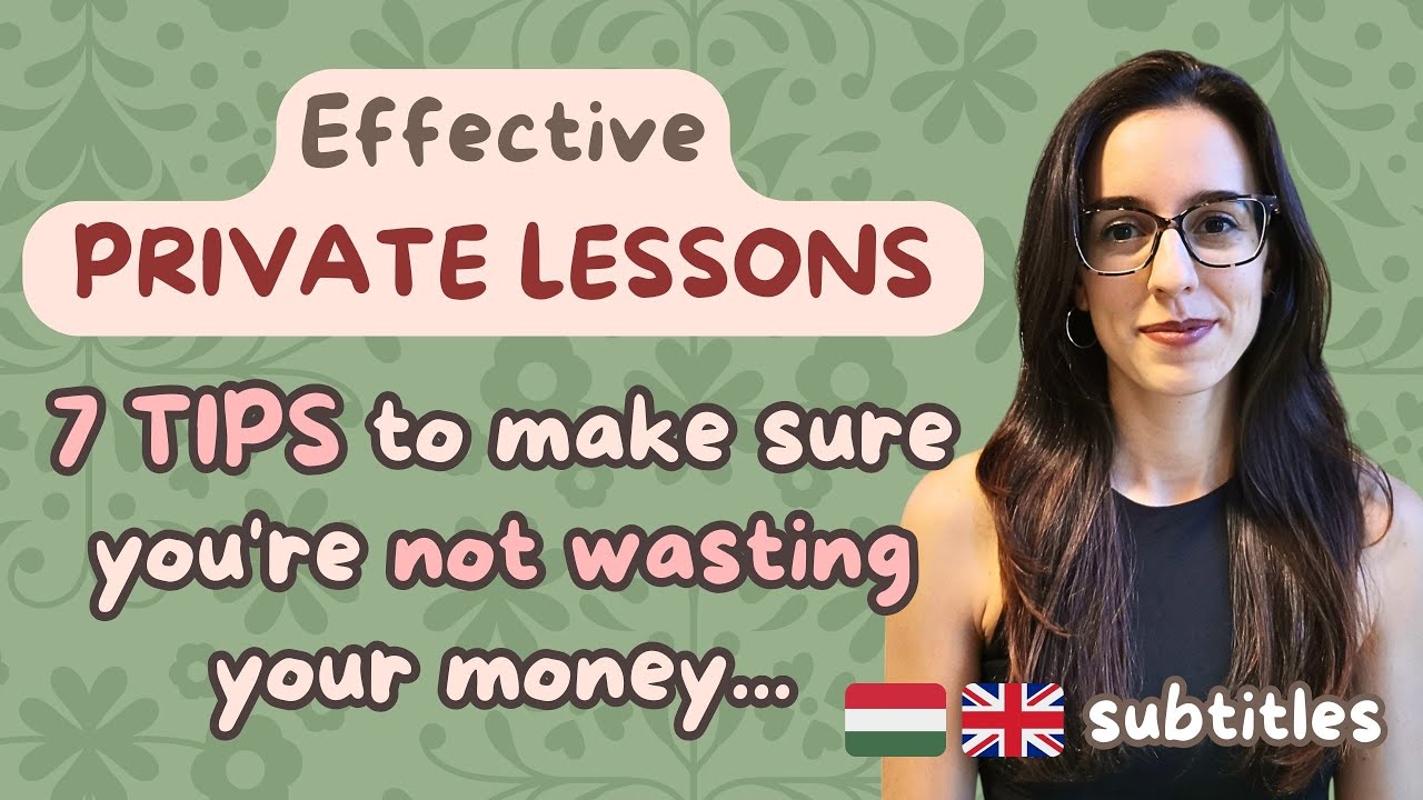 7 TIPS for your PRIVATE LESSONS (Imperative Verbs in Action!) - slow Hungarian