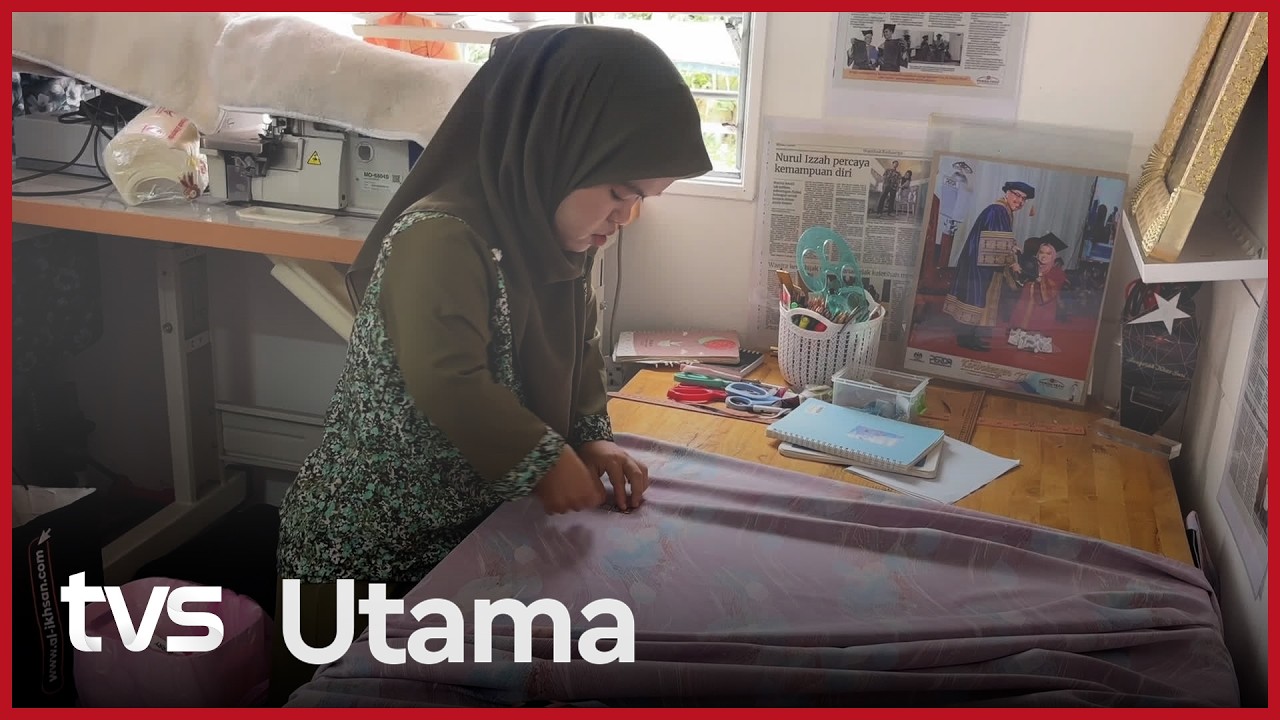 Kecil bukan halangan, gigih siapkan 50 tempahan baju raya