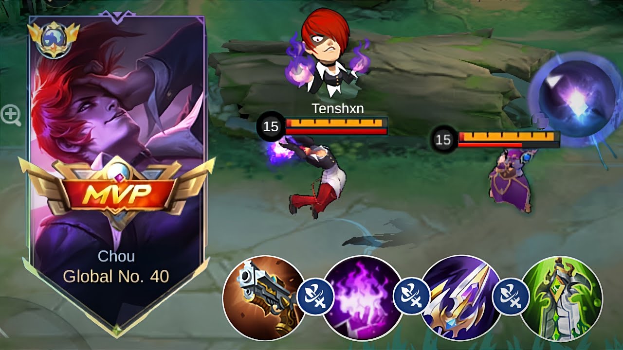 CHOU USERS MUST TRY THIS BURST BUILD PERFECT TO DESTROY META HEROES IN HIGH RANK (must try) 🔥🔥
