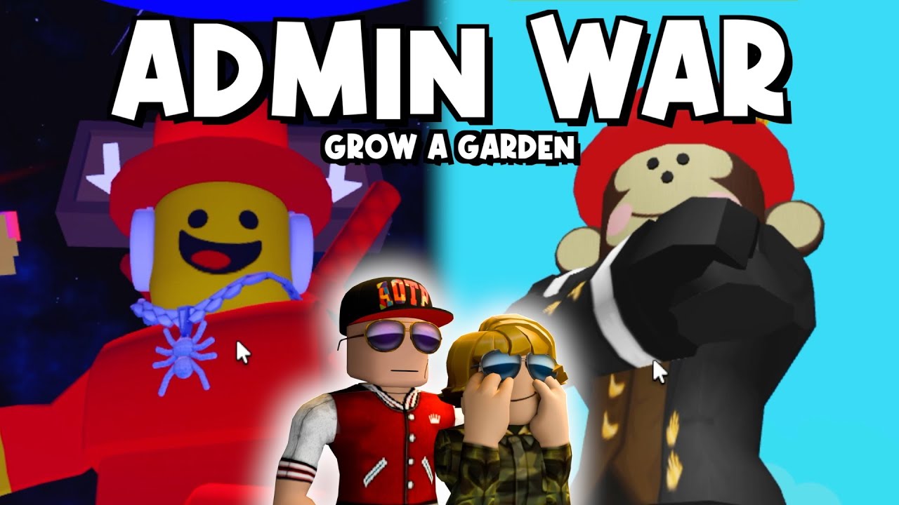 Admin War! | Grow A Garden #Update #Roblox