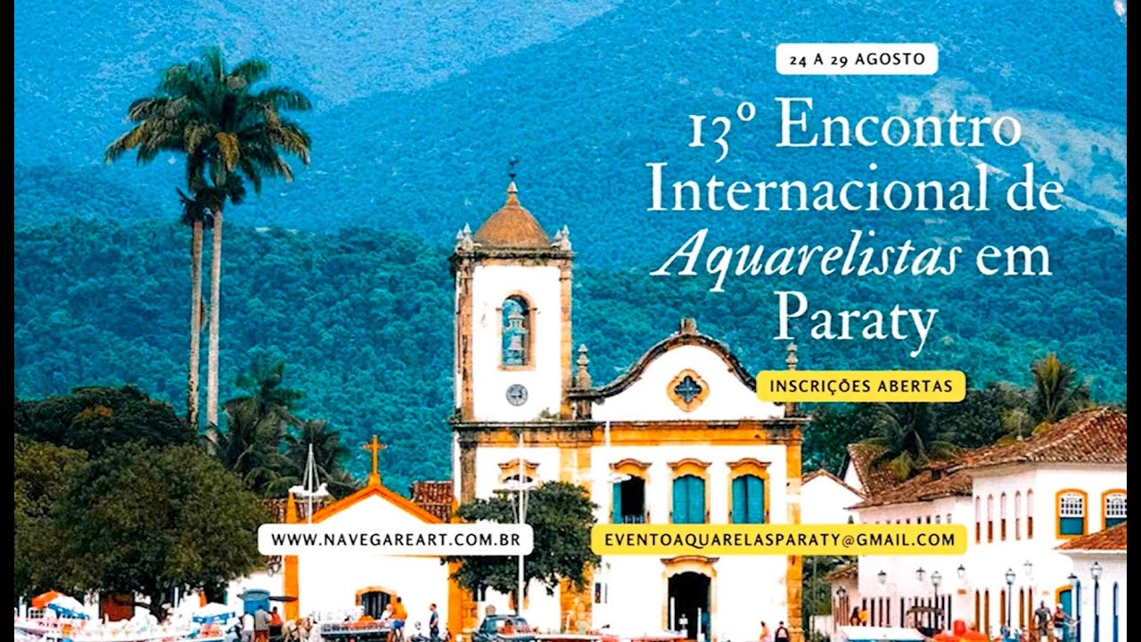 Marco Namura para o 13º Encontro Internacional de Aquarelistas em Paraty 2022