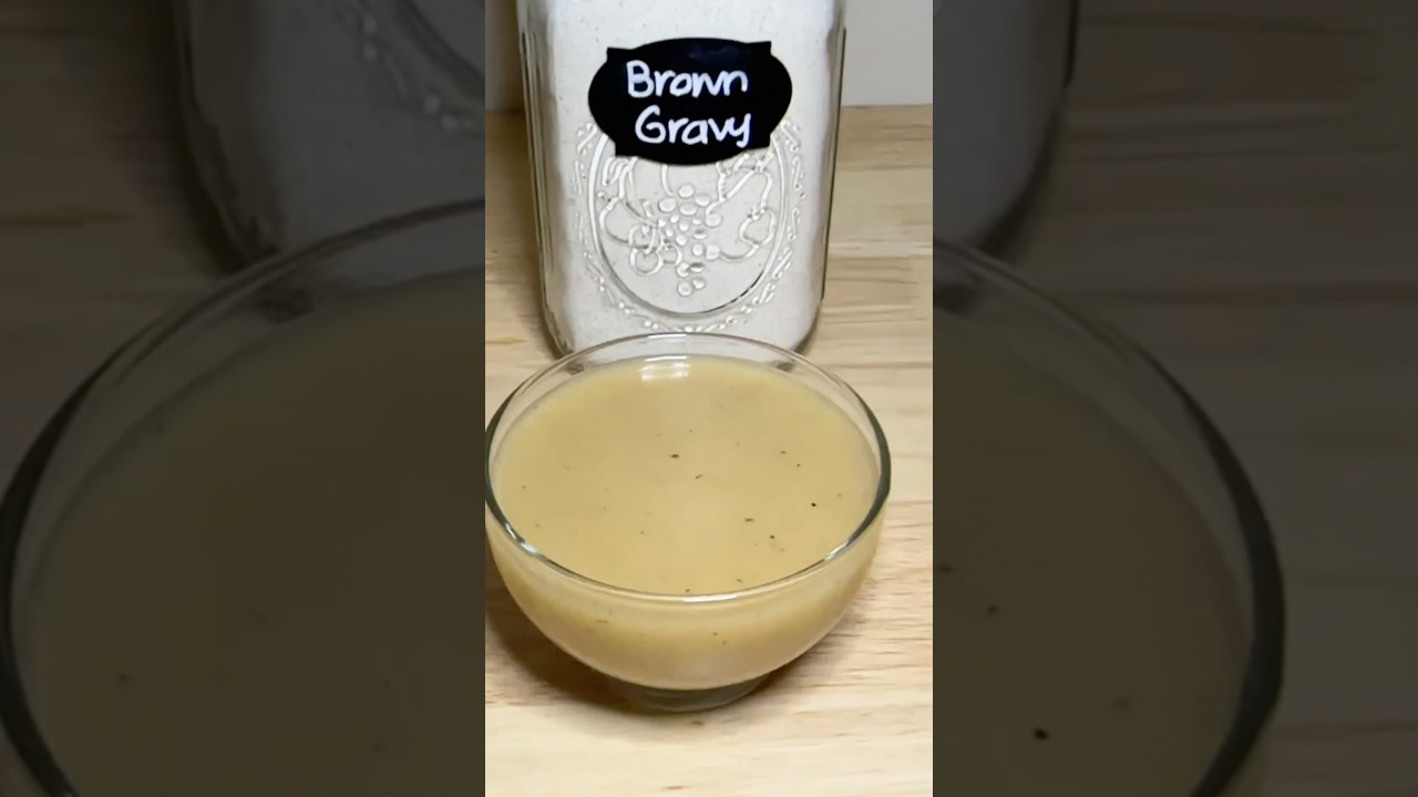 Quick and easy brown gravy mix! #shorts #gravy #homemade #pantrystaples #holidaycooking