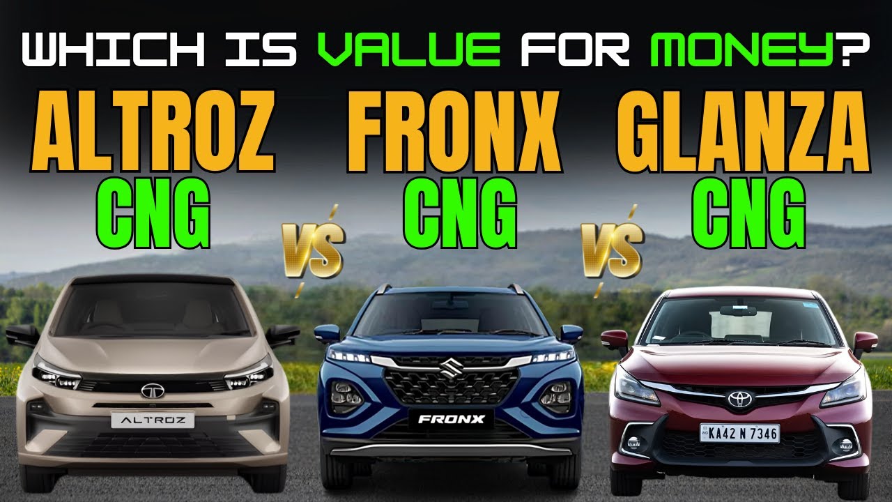 Tata Altroz CNG Vs Fronx CNG Vs Glanza CNG | CNG Comparison | Antique Auto Car
