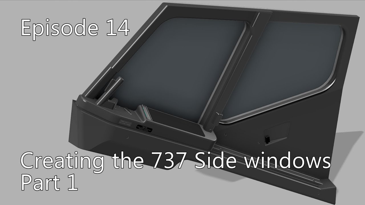 737 Sim Build - Creating the 737 side windows #14