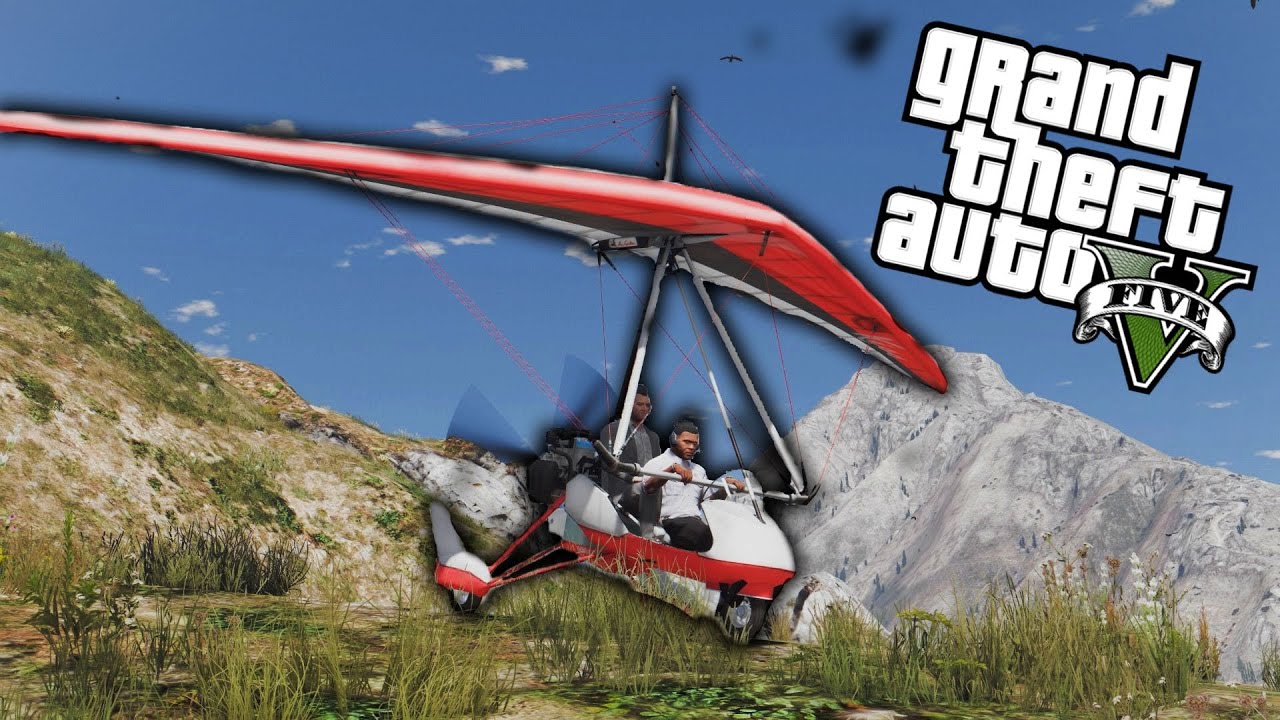 DELTAPLANO SU GTA 5 - AEREO NON CONVENZIONALE - MOD ITA - Wolf89xx
