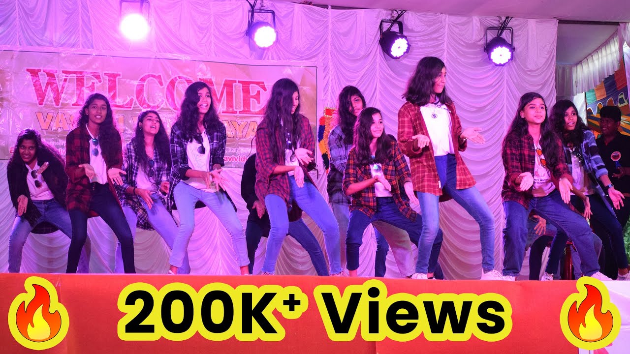 8th Std. Girls | Fusion Dance | Thaai Kelavi Song Dance| Kalakkatha song Dance