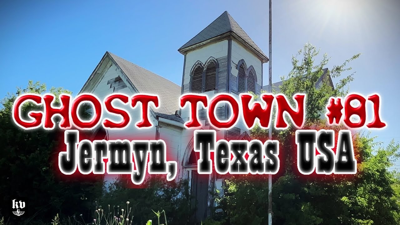 Ghost Town #81-Jermyn, Texas Loving Ranch and the old Methodist Church as seen on May 26, 2024
