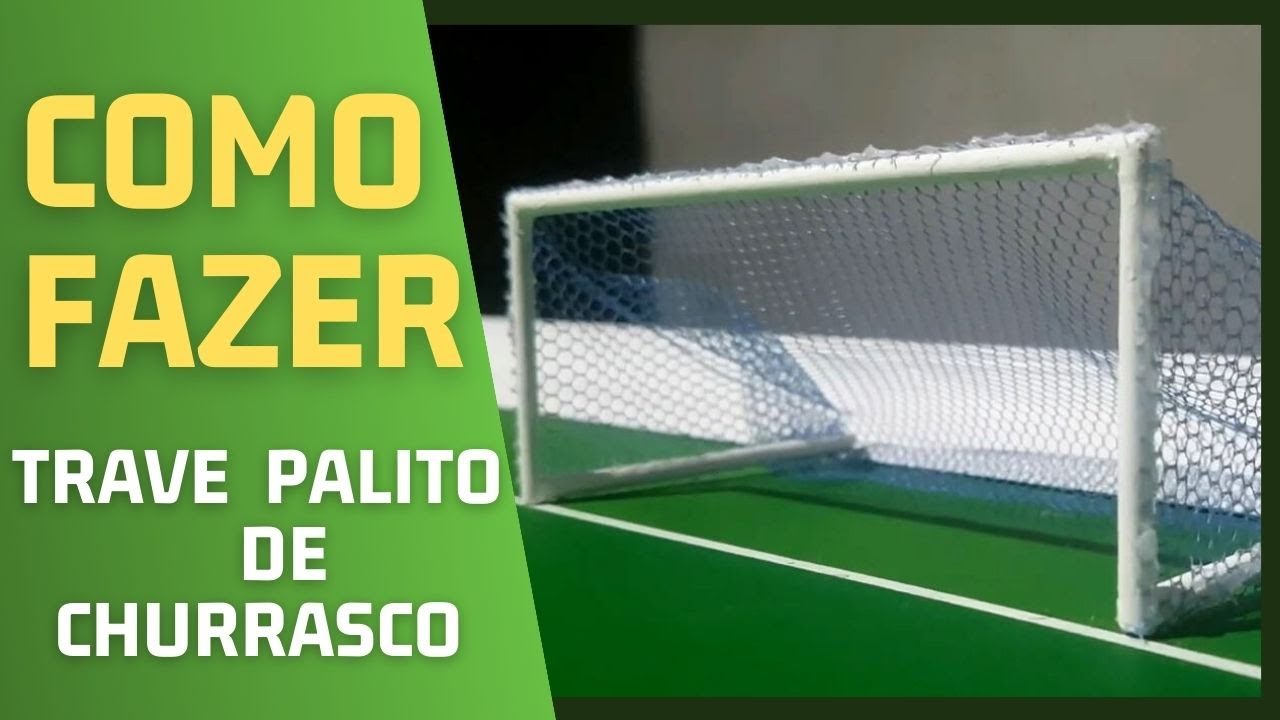 Futebol de botão como fazer trave de futebol de mesa