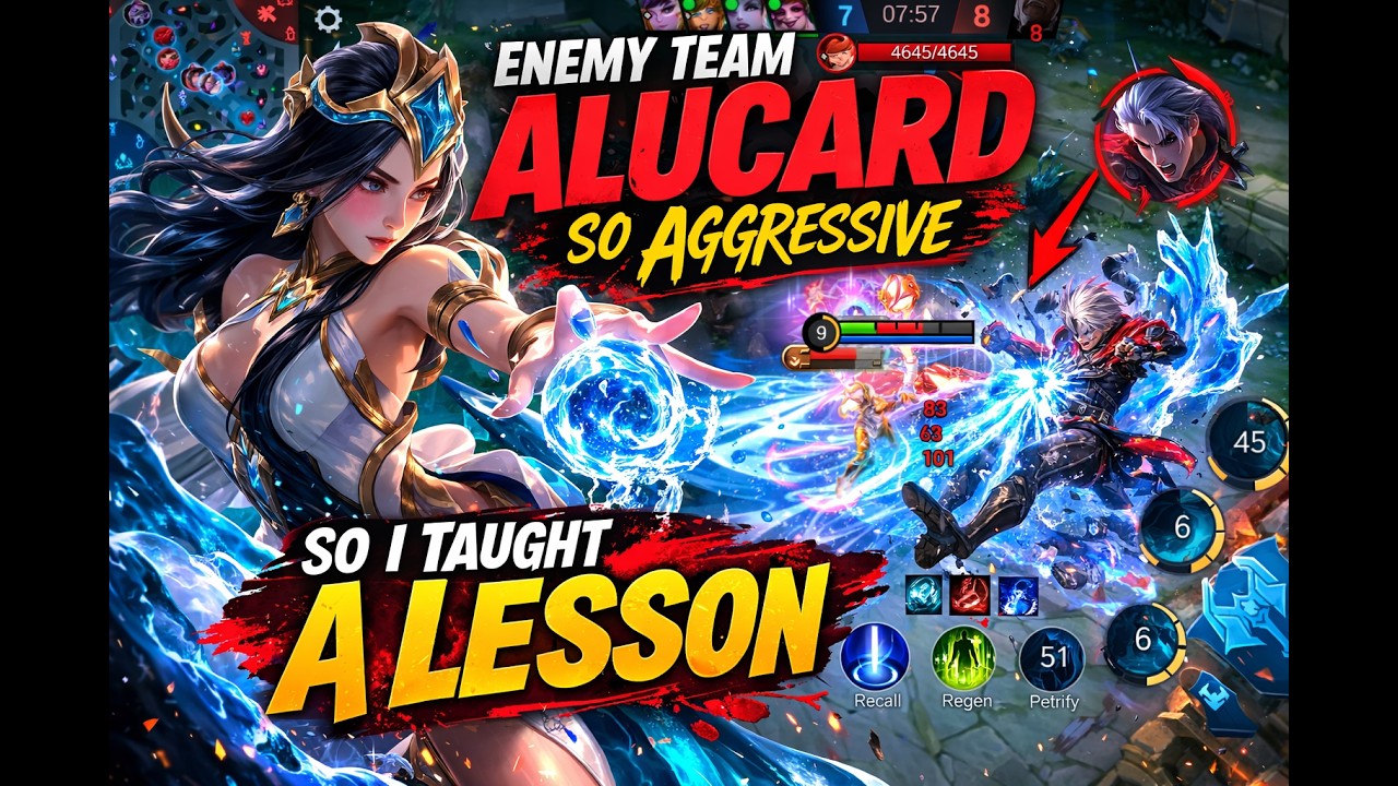 Enemy Alucard Was Too Aggressive… So KADITA Taught Him A Lesson! 🌊⚡ | Mobile Legends