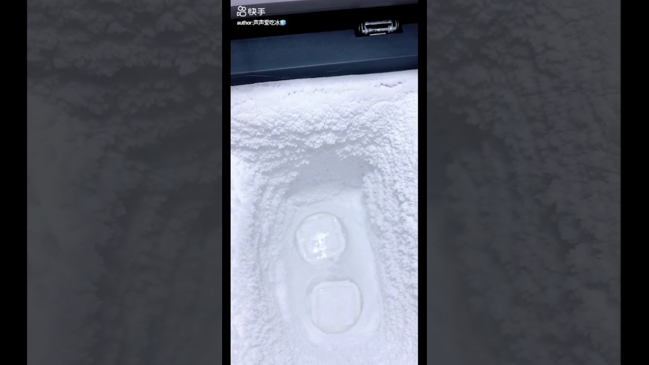 #Asmr❤️ Freezer frost scraping