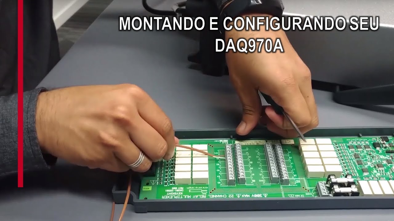 Como montar, instalar e configurar o aquisitor de dados DAQ970A