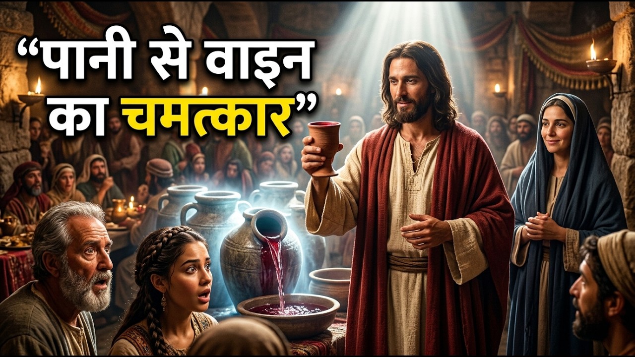 “जब यीशु ने पानी को वाइन में बदल दिया! | यीशु का पहला चमत्कार”