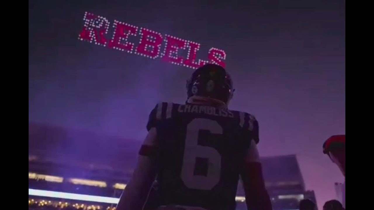 Ole Miss Football Home Playoff Game // 600 Drones