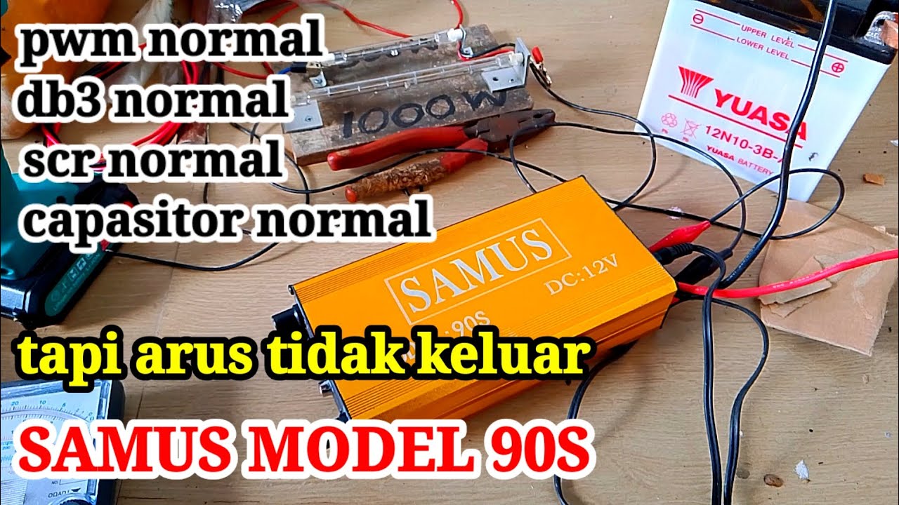Setrum pdc elektrik SAMUS 90S out inverter tidak keluar tegangan