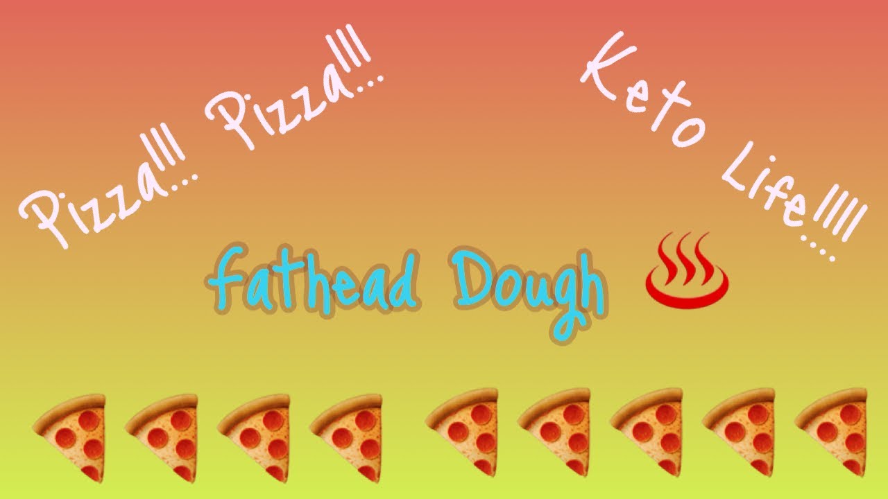 Keto pizza fathead dough