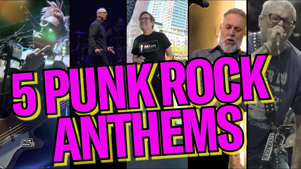 5 PUNK ROCK ANTHEMS PART 5 - NOFX, BAD RELIGION, LAGWAGON, FACE TO FACE, DESCENDENTS- 4K - LYRICS