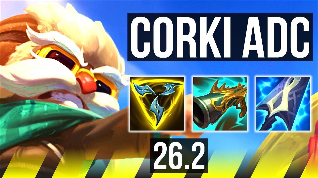 CORKI & Blitzcrank vs YUNARA & Nami (ADC) | Perfect KDA: 15/0/5 | TR Challenger | 26.2