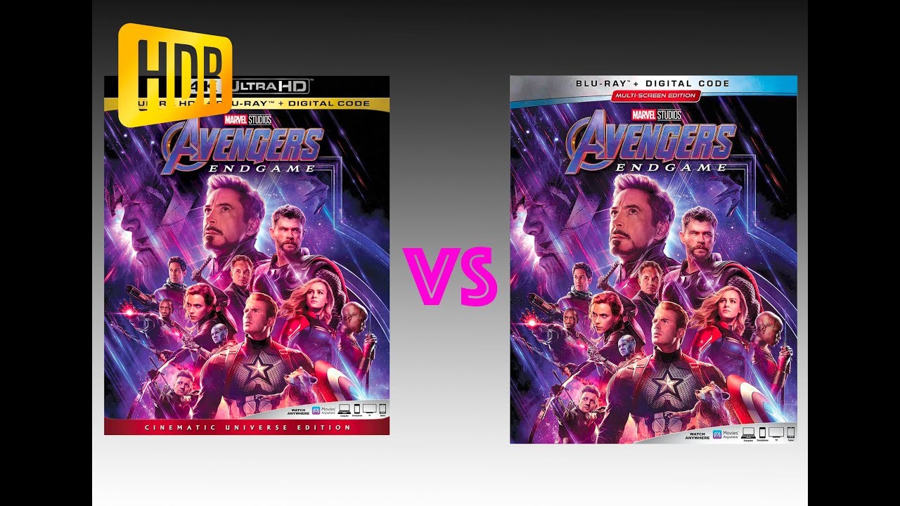 ▶ Comparison of Avengers: Endgame 4K (2K DI) HDR10 vs Regular Version