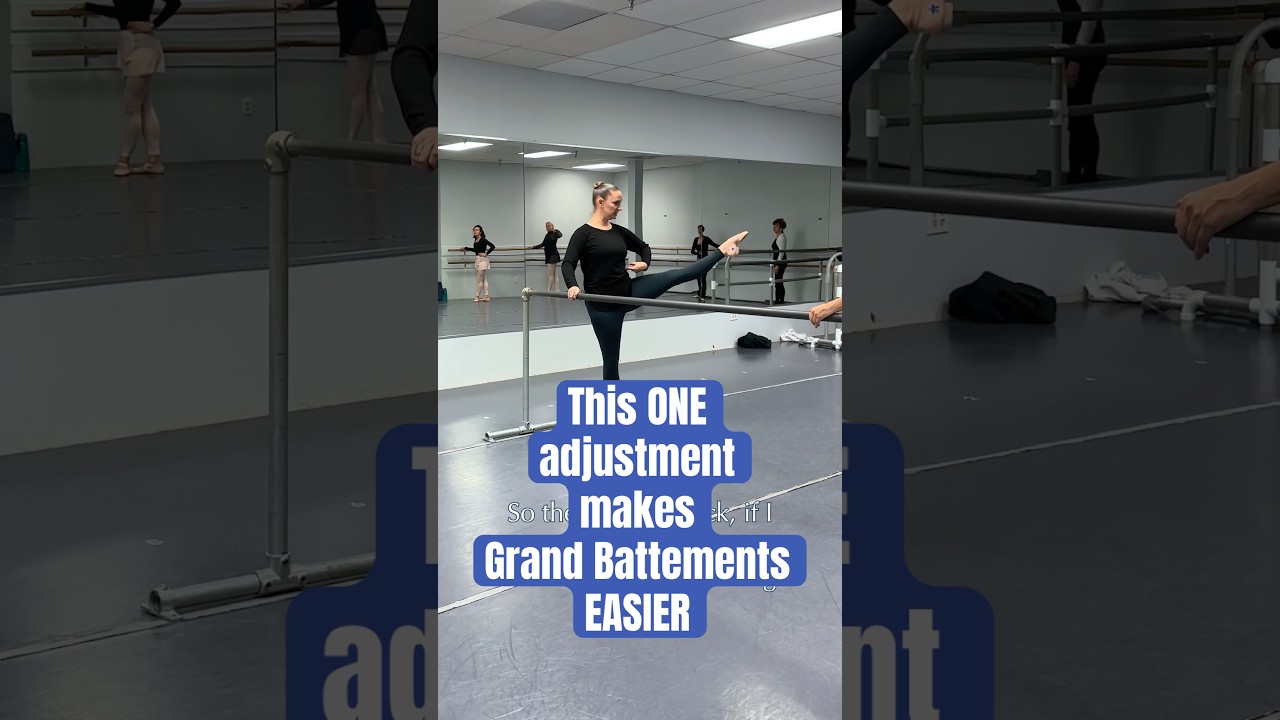 Do this for easier grand battements! #ballet #adultballetbeginner #danceclass #dancer