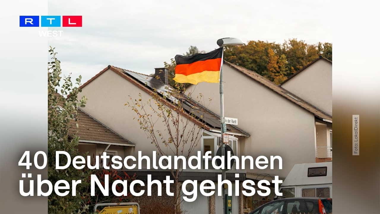 Dutzende Deutschlandfahnen im Sauerland gehisst &ndash; Nationalstolz oder eine Straftat? | RTL WEST