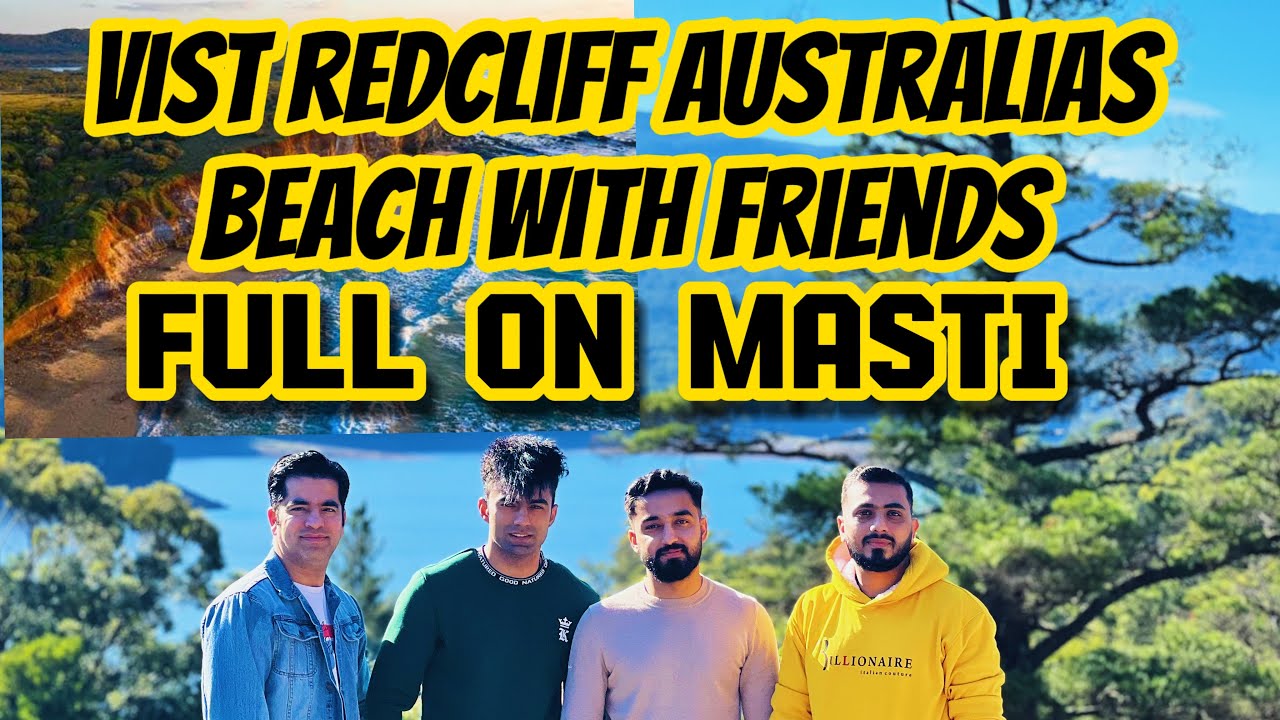 Visit Redcliff Jatty Brisbane beach with friends 😊full on masti 😘❤️