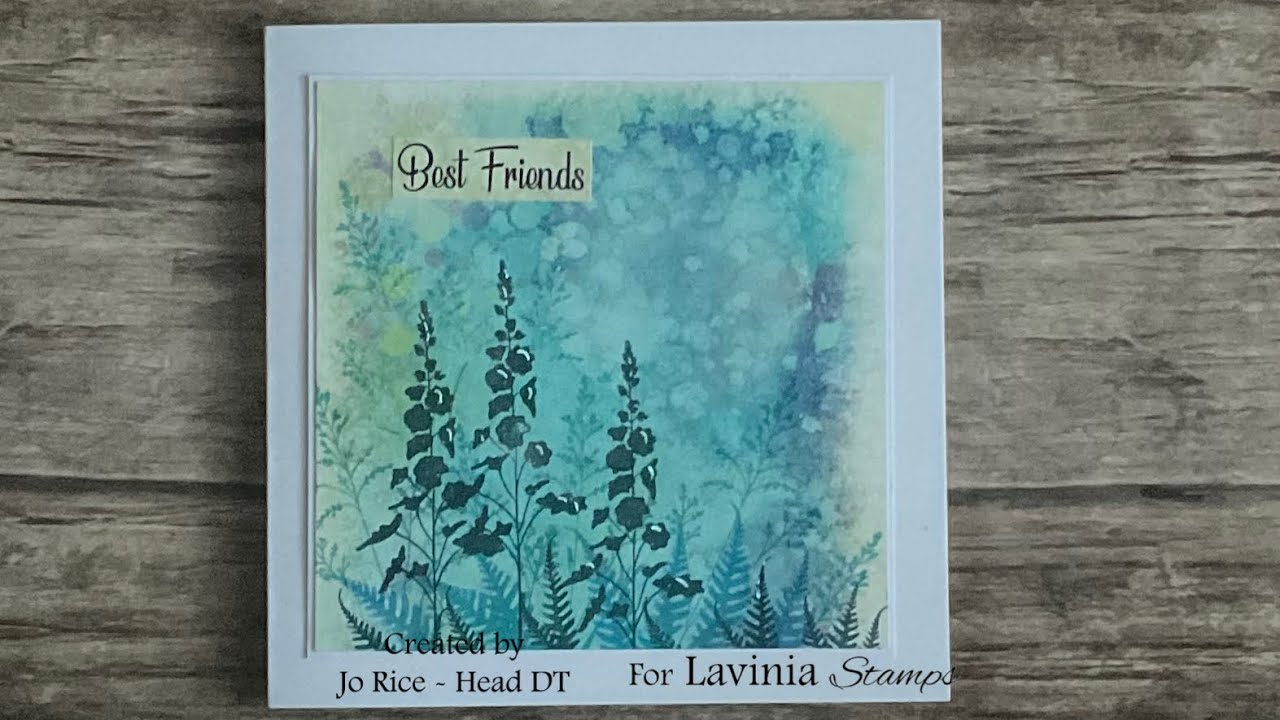 Jo’s Coffee Break Crafts with a Floral card for a friend #laviniastamps