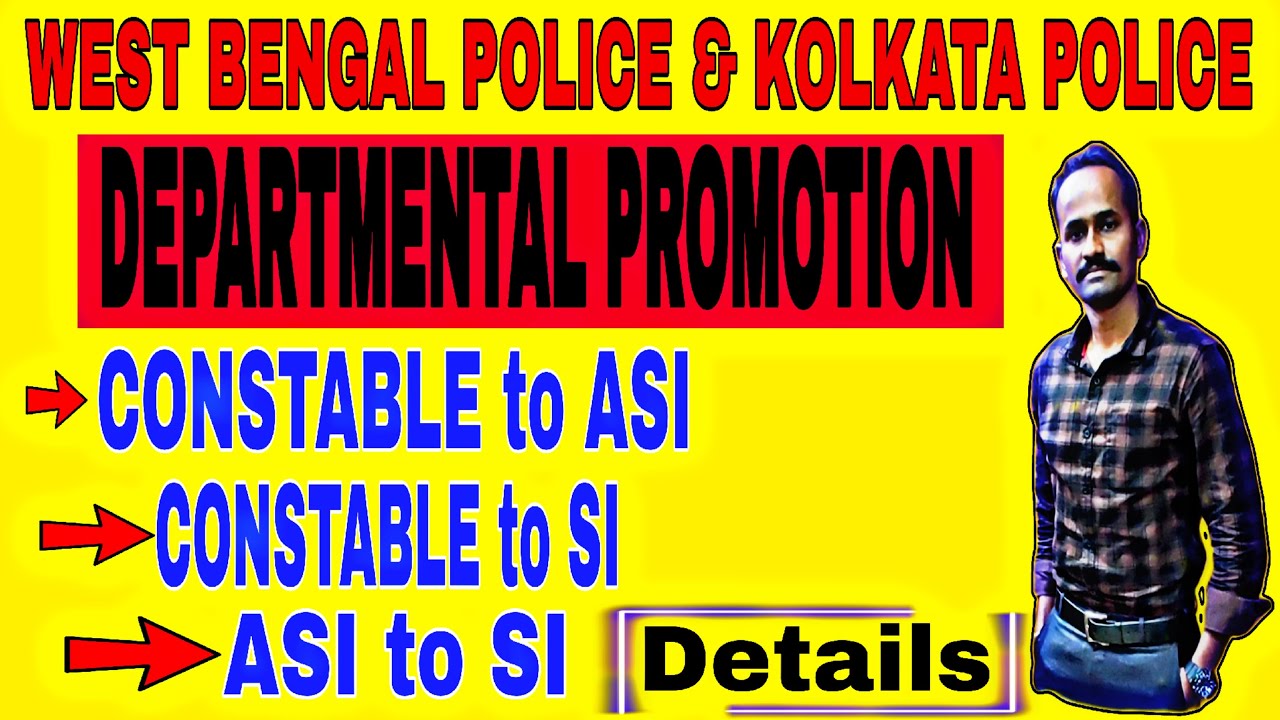 DEPARTMENTAL PROMOTION..CONSTABLE to ASI, CONSTABLE to SI, ASI to SI.....Details.