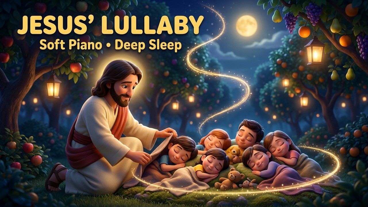Angel Lantern Night 👼🕯️ | Christian Baby Lullaby | Gentle Piano Sleep Music