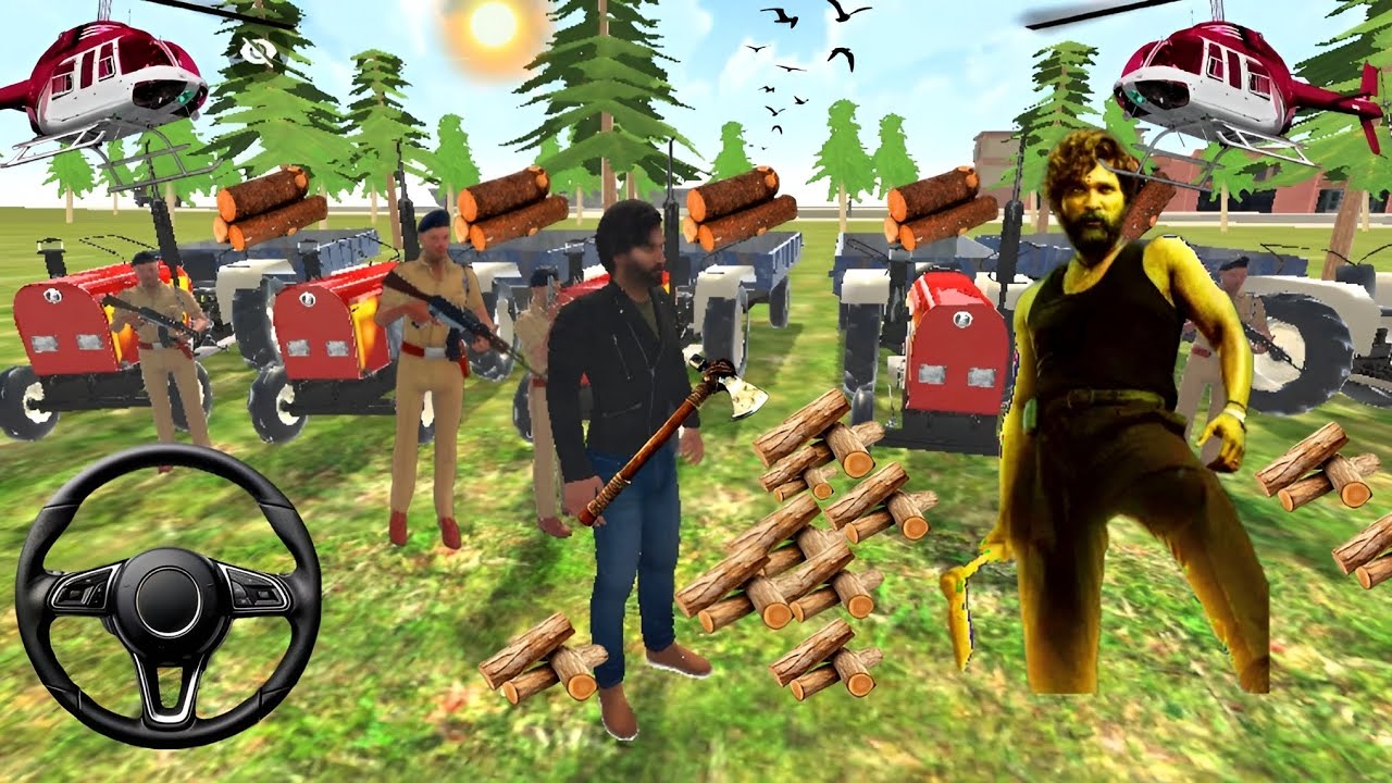🪓PUSHPA🦚 Indian Theft Auto CHANDAN WOOD🪵 transfer Thief Android gameplay || 2025 Simulator gameplay 
