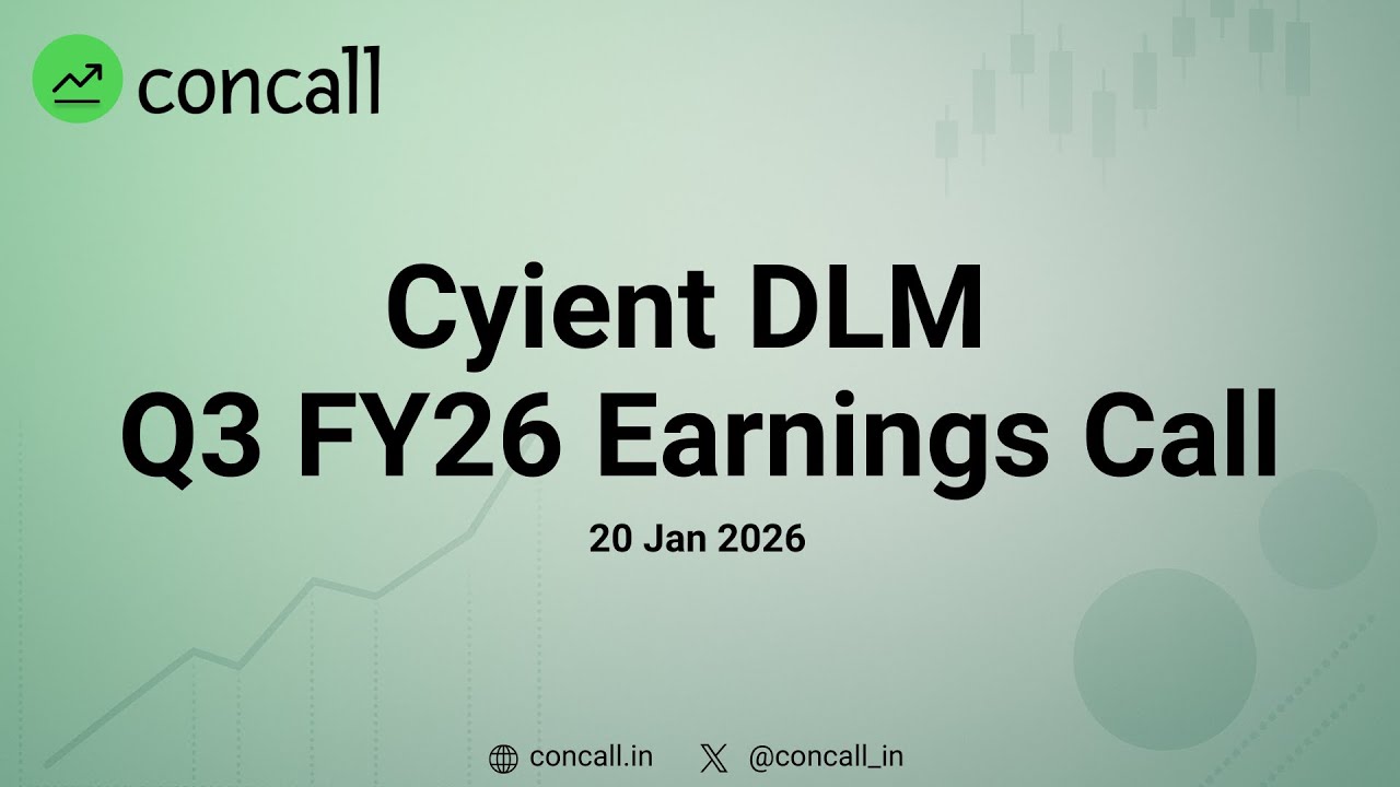 Cyient DLM  Q3 FY26 Earnings Conference Call | Concall.in