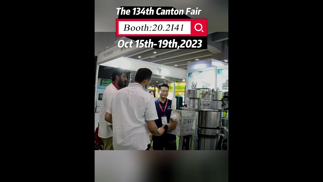 134th canton fair, Booth:20.2I41,oil machine,CHOCOMACH#shorts  #oilmachine #sesame #cocoabutter