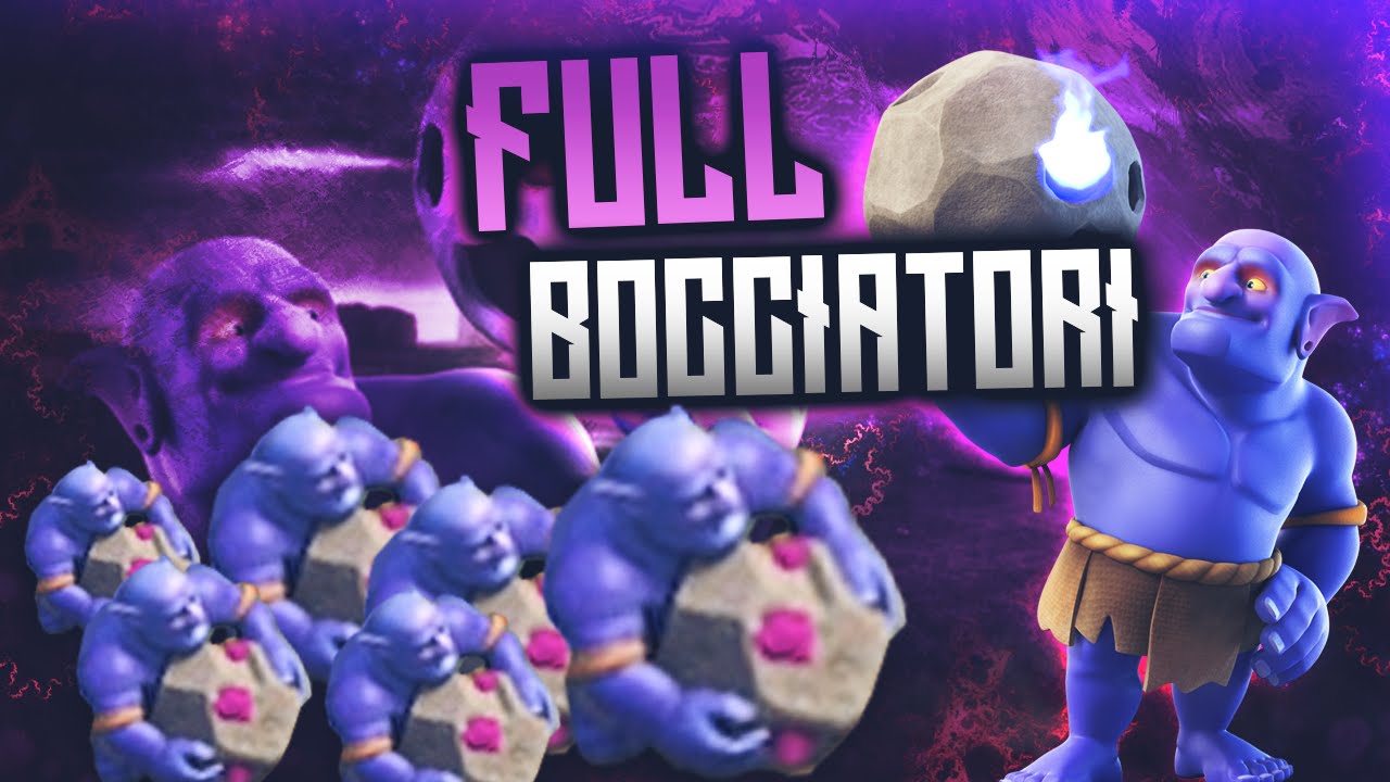 FULL BOCCIATORI SU CLASH OF CLANS - ATTACCO SOLO PIETRE!
