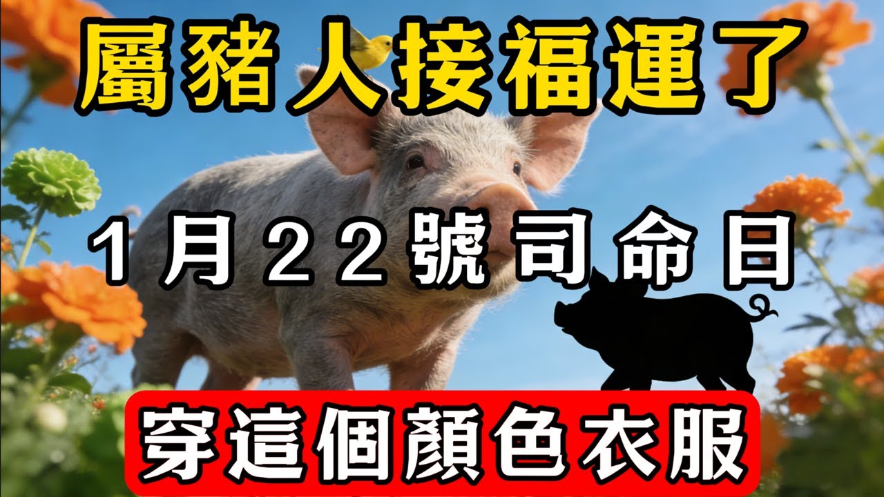 生肖豬必看！明天2026年1月22號，起床後穿這個顏色衣服，菩薩保你正財橫財大爆發，再倒黴也能逆天改命！#佛教 #佛家 #佛法 #佛學知識 #佛學智慧 #修心修行 #佛教文化 #禪悟人生#傳統文化